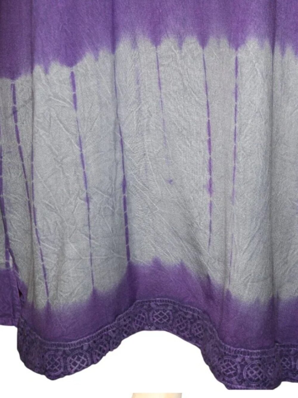 RAYA SUN Boho Summer Dress Sz S Tie Dye Hippie Sundress Coverup Beachy Coastal - Picture 4 of 11